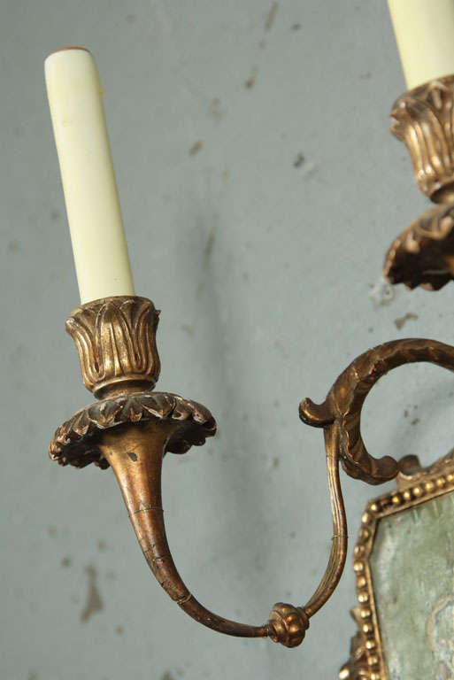 19th Century Painted Wall Sconces