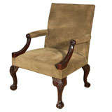Handcarved  English Library Chair