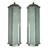 Vintage Pair of Art Deco Wall Lanterns