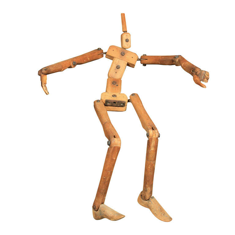 Wooden Artist's Mannequin For Sale at 1stDibs