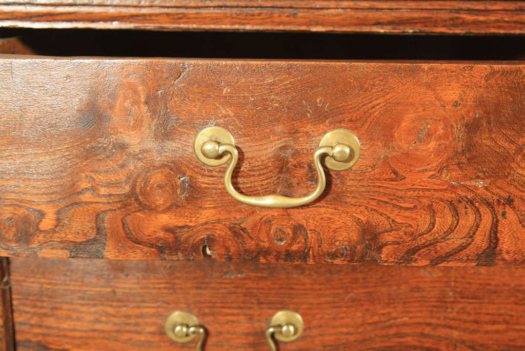 Elm English Chest on Stand For Sale