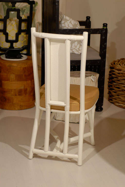 Basket Weave Dining Chairs at 1stDibs