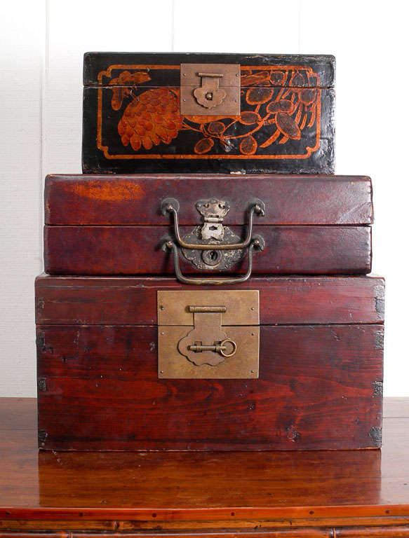 Group of Chinese Document Boxes 2