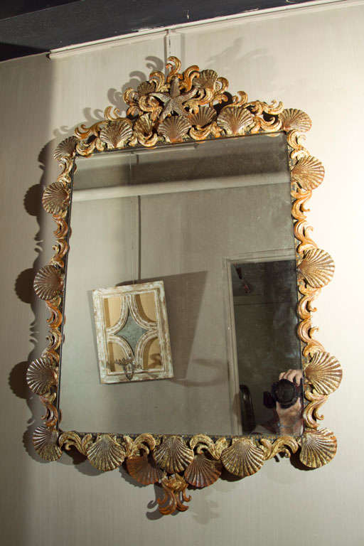 Mirror with Iron Shell Frame