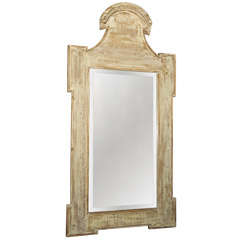 Reproduction Mirror in Whitewash Finish