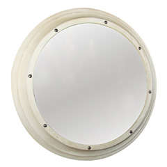Reproduction Round Wood Mirror