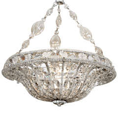 Italian crystal and pressed glass fixture