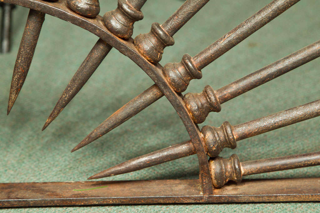 Italian monumental 18th century wrought iron dome shaped element For Sale