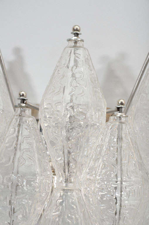 Italian Venini Polyhedron Wall Sconces