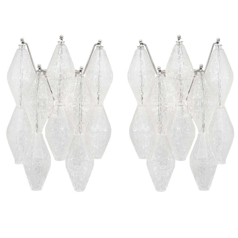 Venini Polyhedron Wall Sconces