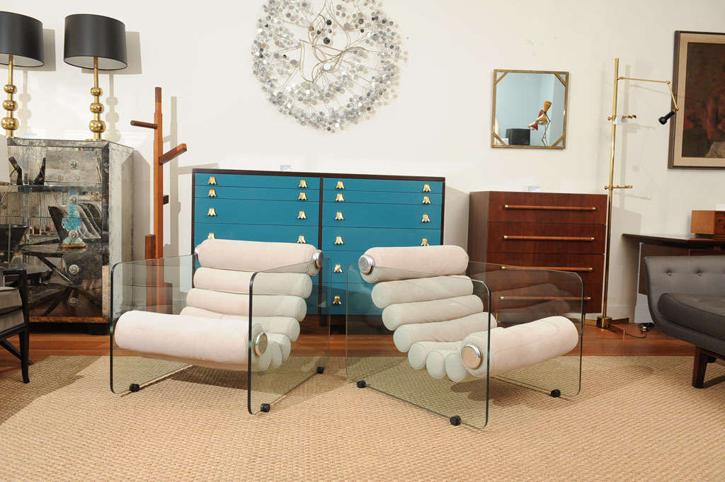Late 20th Century Fabio Lenci Lounge Chairs