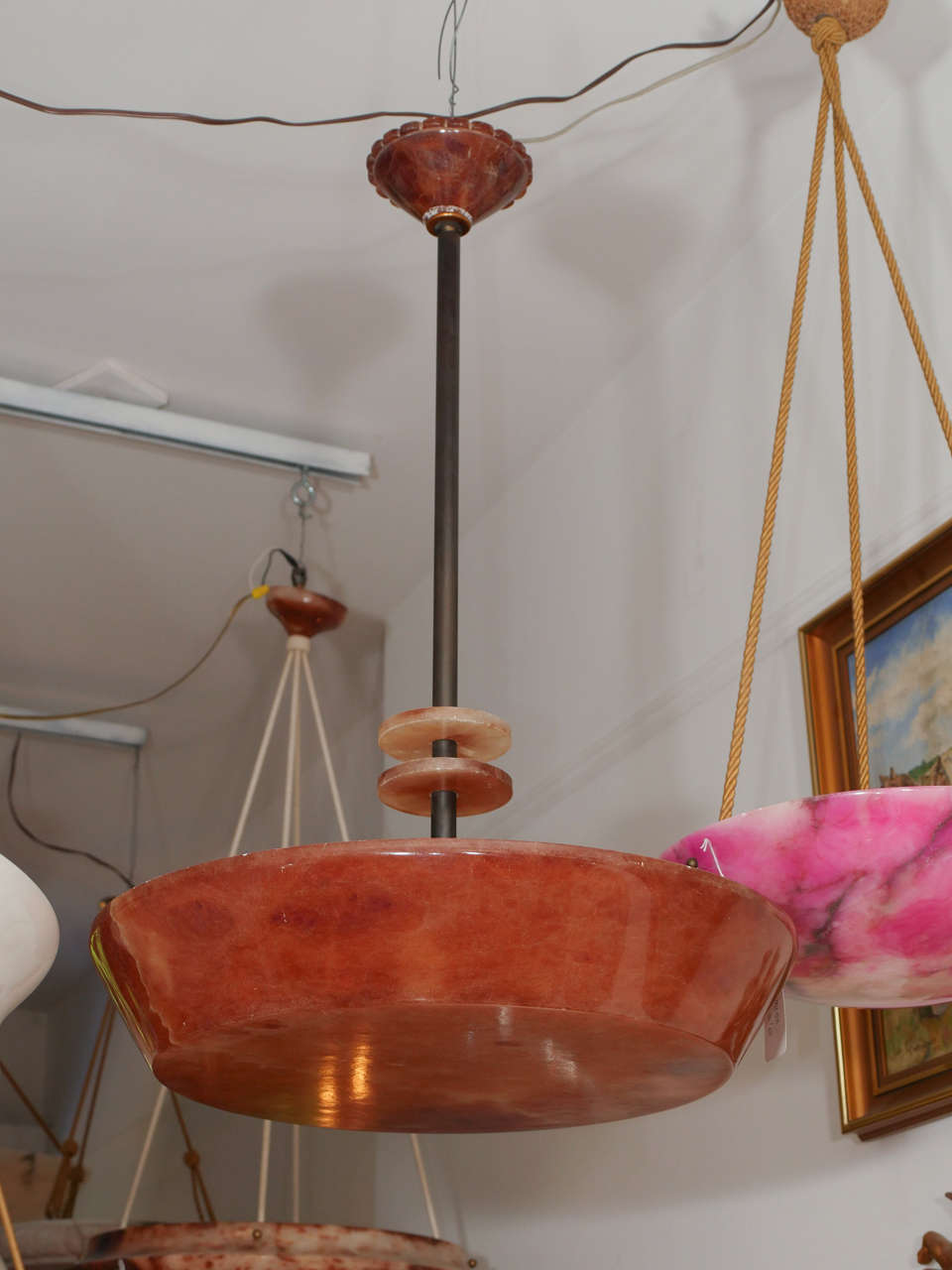 Alabaster Light Fixture