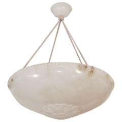 An Alabaster Light Fixture An Alabaster Light Fixture