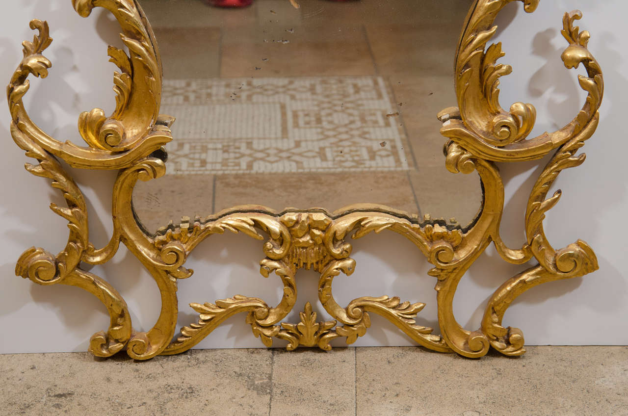 Pair of Rococo Gilt Mirrors In Excellent Condition In Westwood, NJ