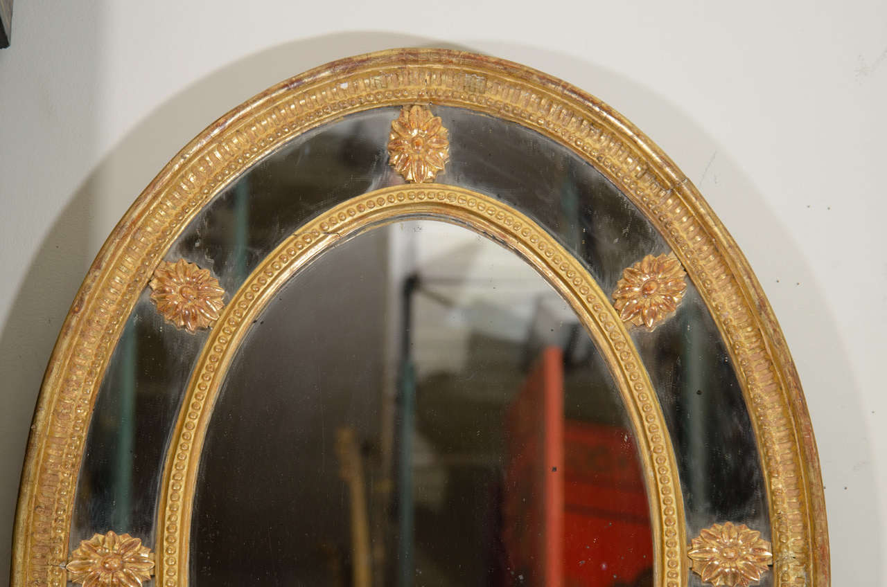 George III Oval Mirror In Good Condition In Westwood, NJ