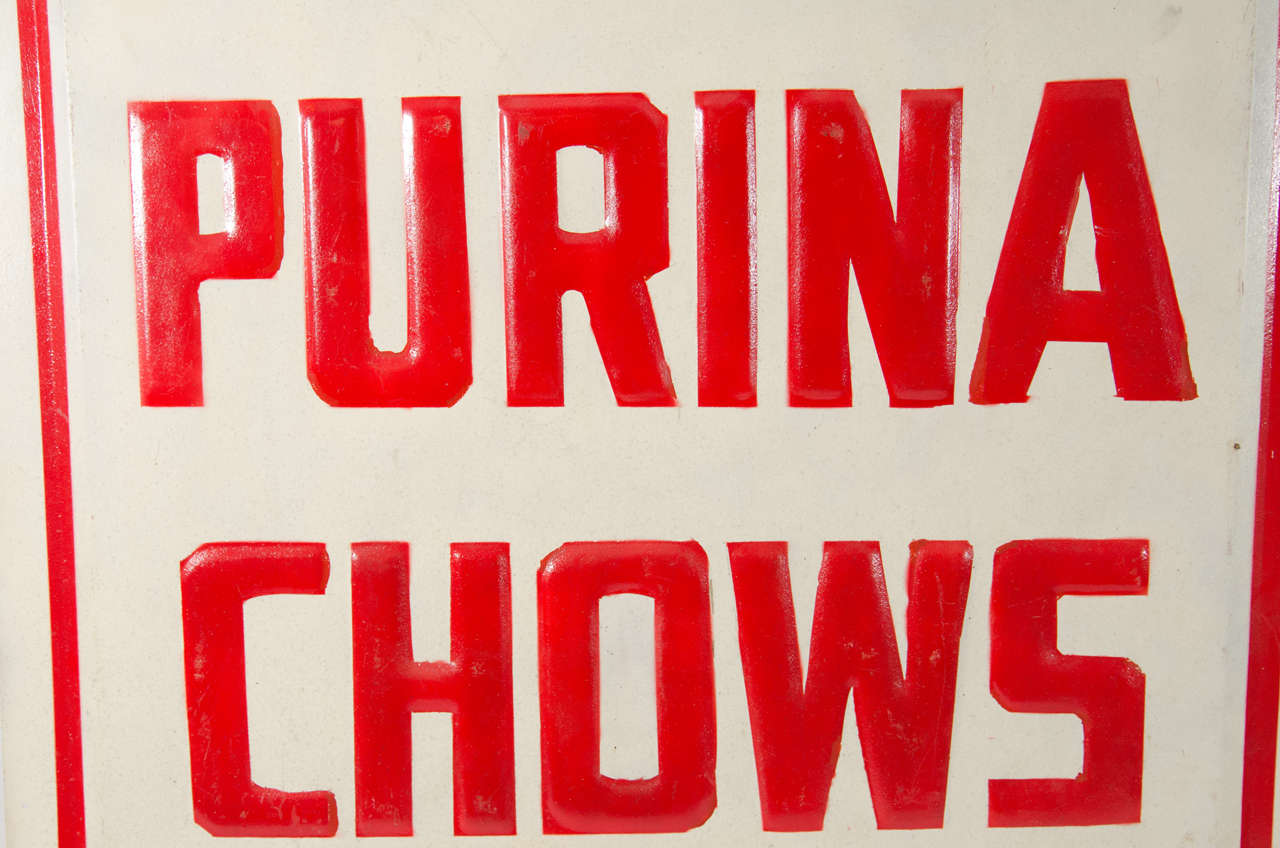 Purina Advertising Sign In Good Condition For Sale In New York, NY
