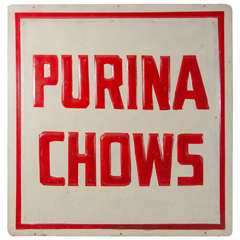 Vintage Purina Advertising Sign