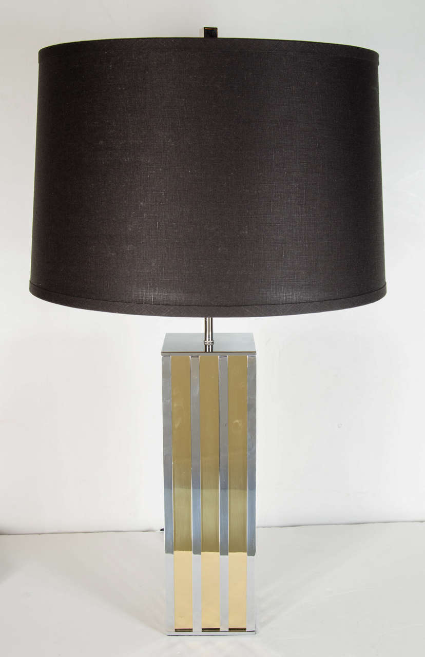 American Ultra Chic Pair of Mid-Century Modern Table Lamps in the Manner of Paul Evans