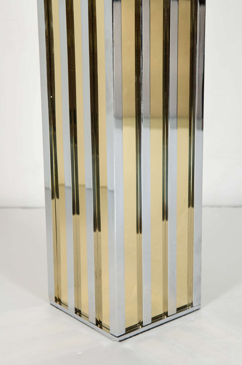 Ultra Chic Pair of Mid-Century Modern Table Lamps in the Manner of Paul Evans 1