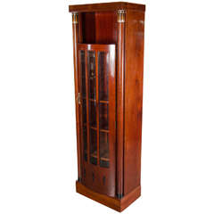 Exceptional Art Deco Viennese Abalone and Fruitwood Marquetry Inlaid Cabinet