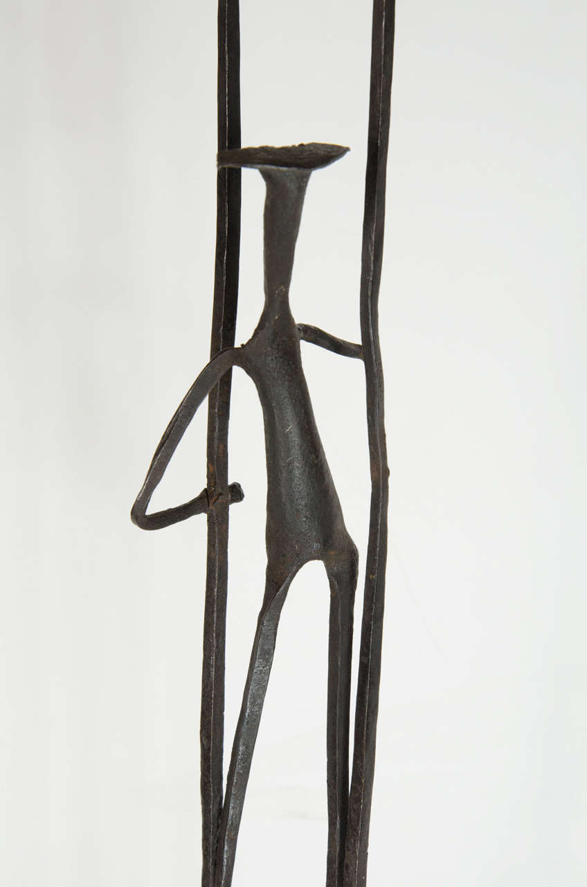 American Modernist Brutalist Sculpture in the Manner of Giocometti