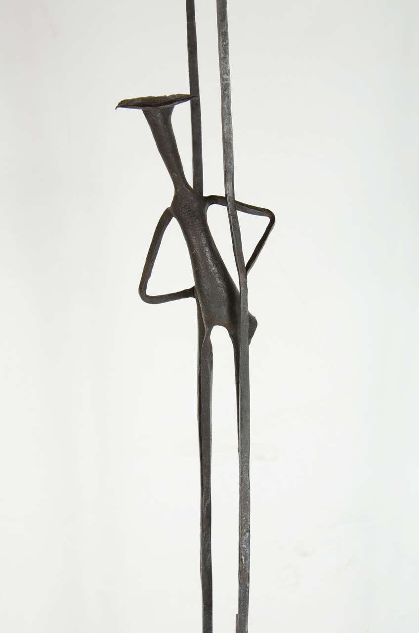 Modernist Brutalist Sculpture in the Manner of Giocometti 1