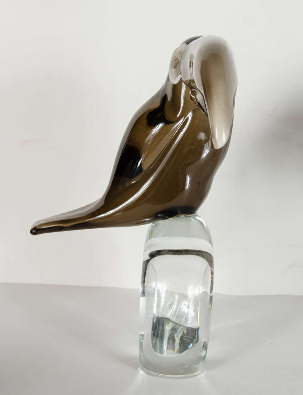 Pair of Exquisite Hand Blown Glass Toucan's by Licio Zanetti In Excellent Condition In New York, NY