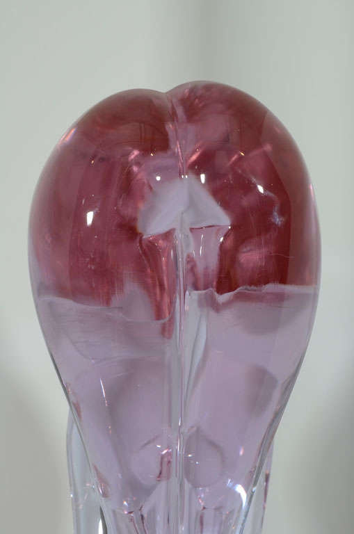 Murano Glass Loredano Rosin Bending Female Nude Study For Sale