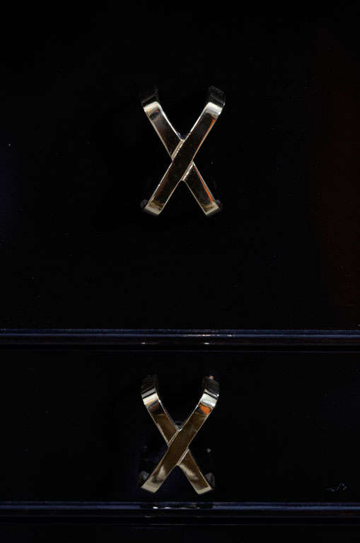 Mid-20th Century Ebonized Paul Frankl Double Commode/Dresser