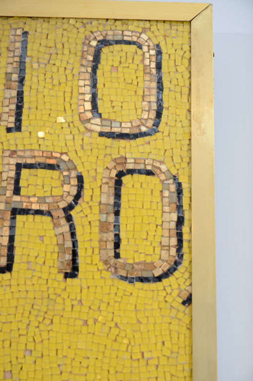 Pinocchio D'Oro Theater Advertisement in Glass Mosaic 1