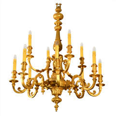 bronze gold plated chandelier