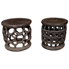 19th C. African stools/tables
