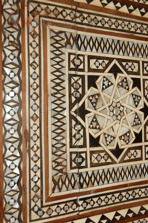 Late 18th Century Turkish Mosaic Wedding Trunk 3