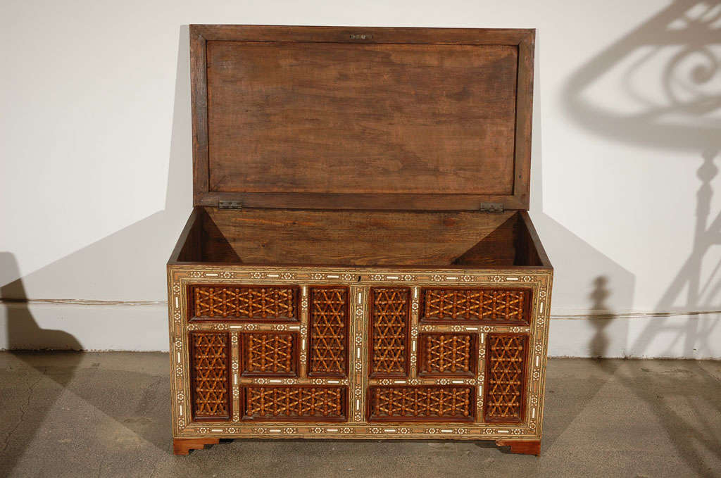 Moorish Style Inlaid Trunk 1