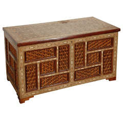 Vintage Moorish Style Inlaid Trunk