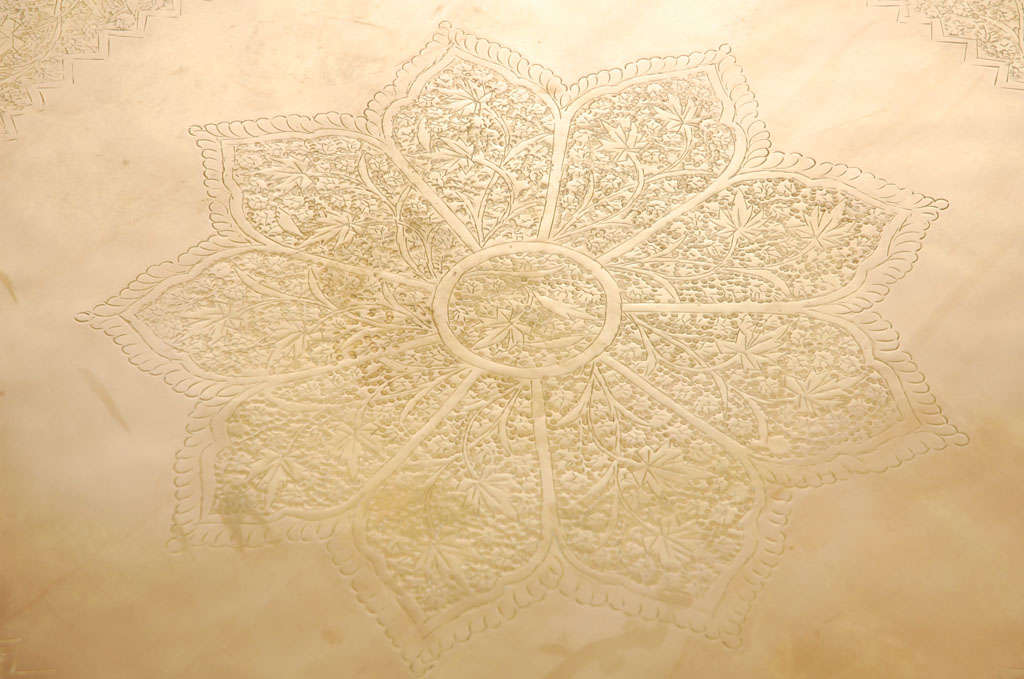 moroccan brass coffee table