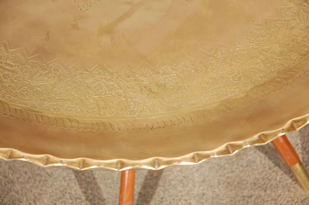moroccan brass table