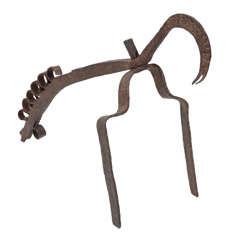 Antique Animal Form Iron Skewer Rack