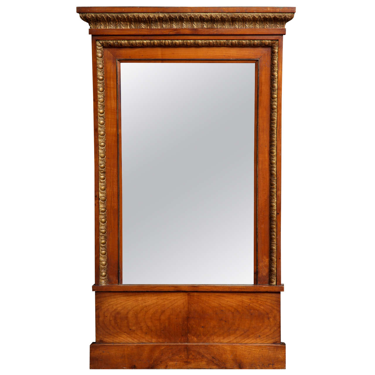 A 19th Century German Neoclassic Cherrywood Mirror