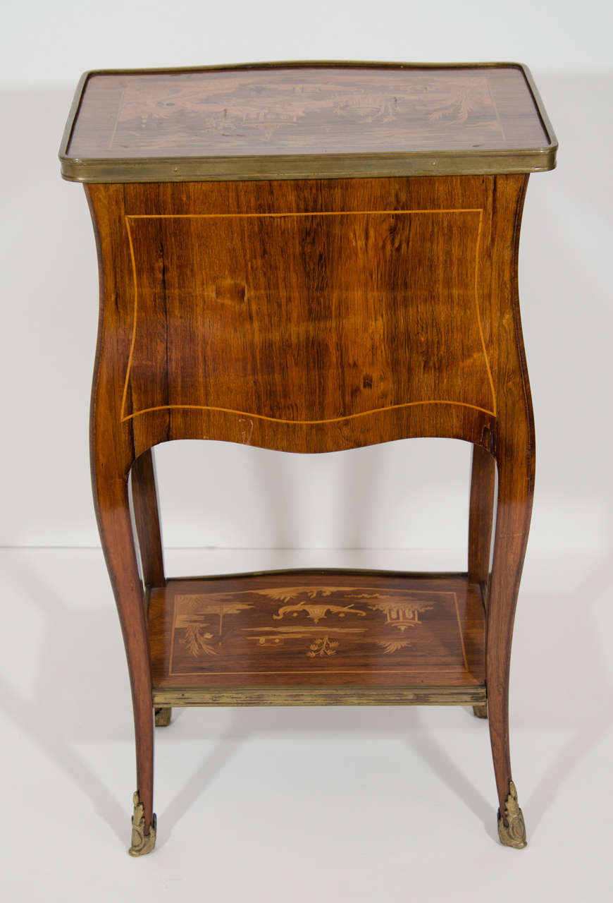 Bronze Table d'appoint française ancienne de style Louis XVI en vente