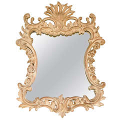 An English George II-style Waxed Pine Mirror