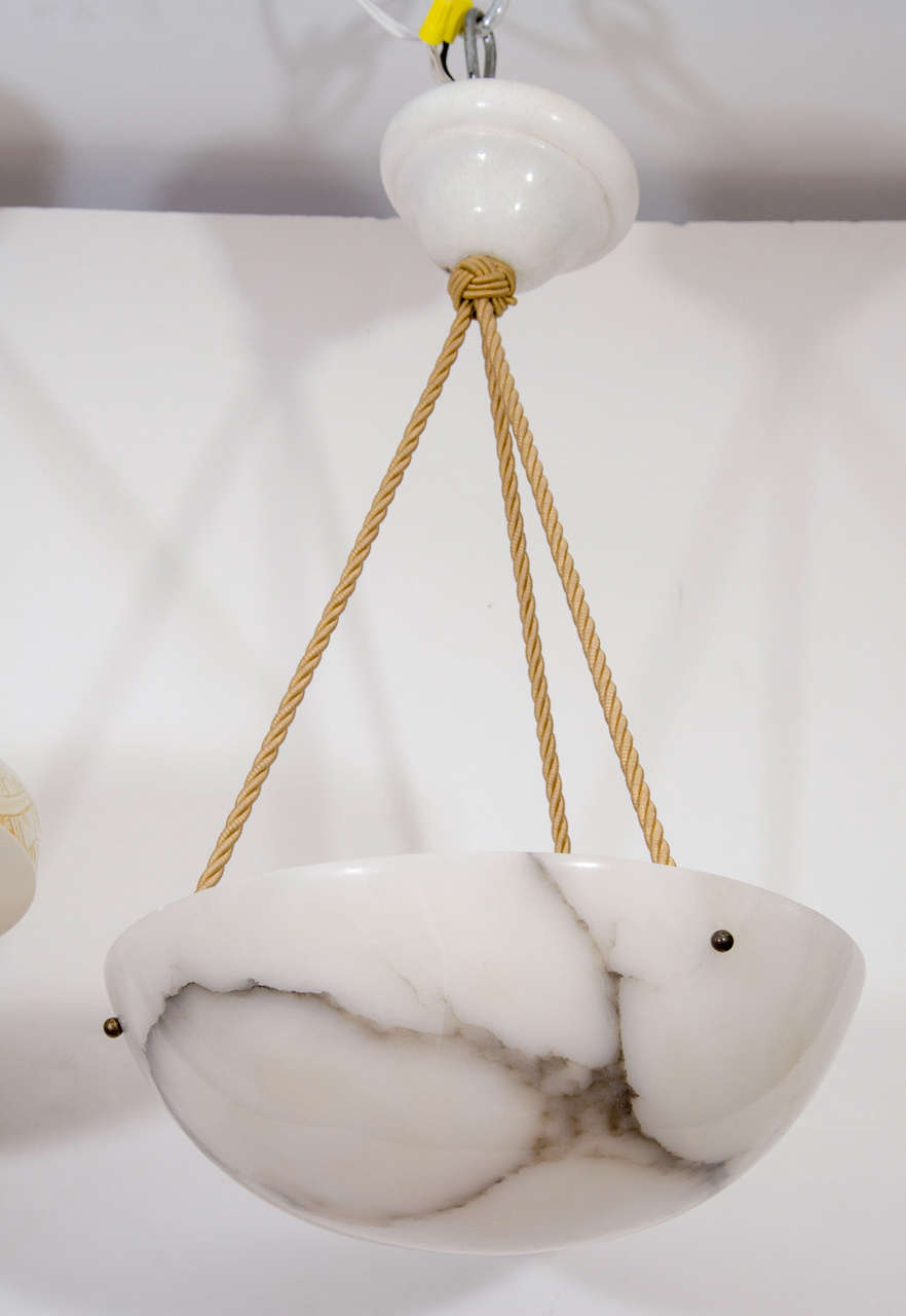 An Alabaster Light Fixture