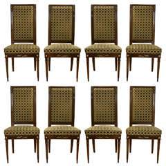 Set of Eight Side Chairs in the Style of Maison Jansen