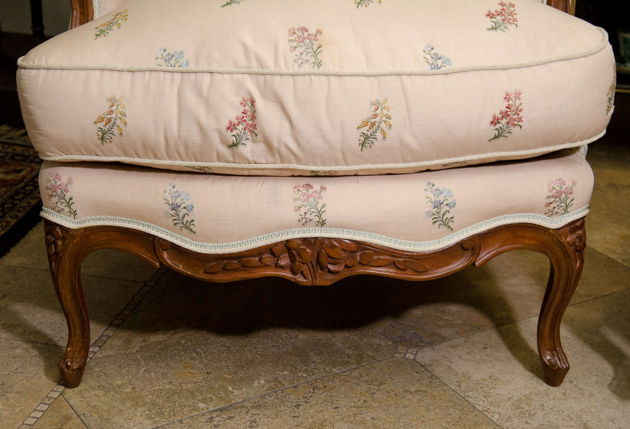 French Pair of Louis XV Bergeres