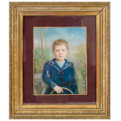 Portrait of Young Boy in Sailor Suit, France, c. 1880