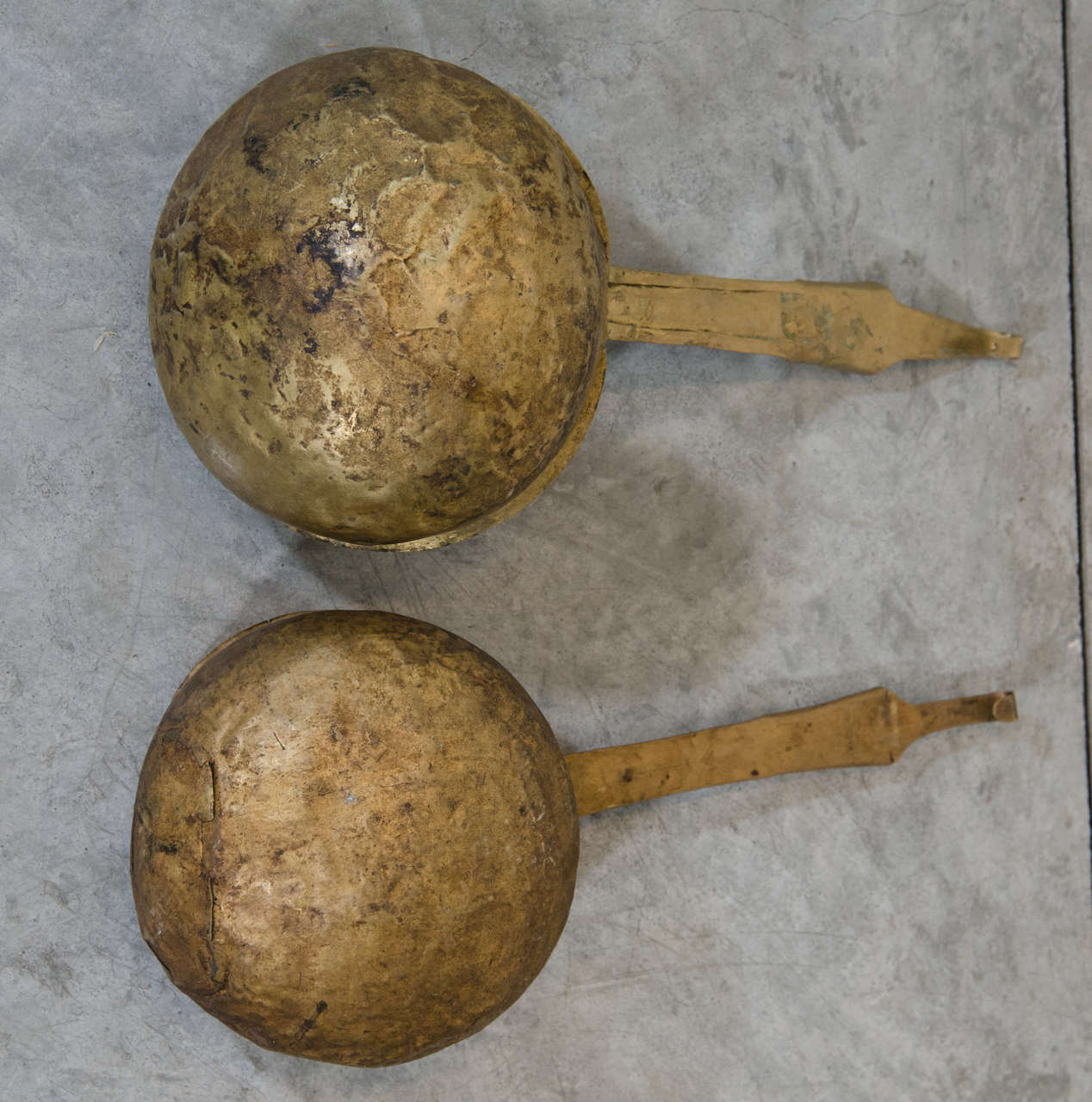 Antique Tibetan Copper Ladles In Good Condition For Sale In New York, NY