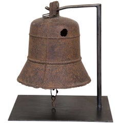 Antique 19th Century Cast Iron Temple Bell