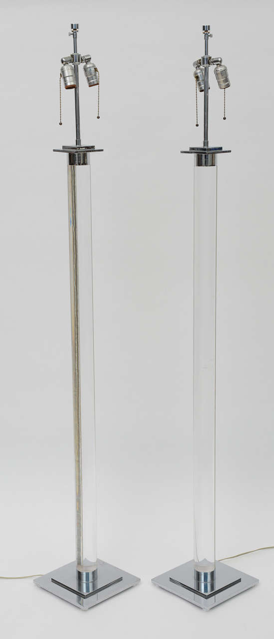 the chrome capitol and base with lucite columns, originally purchased by howard rothberg from springer, ltd