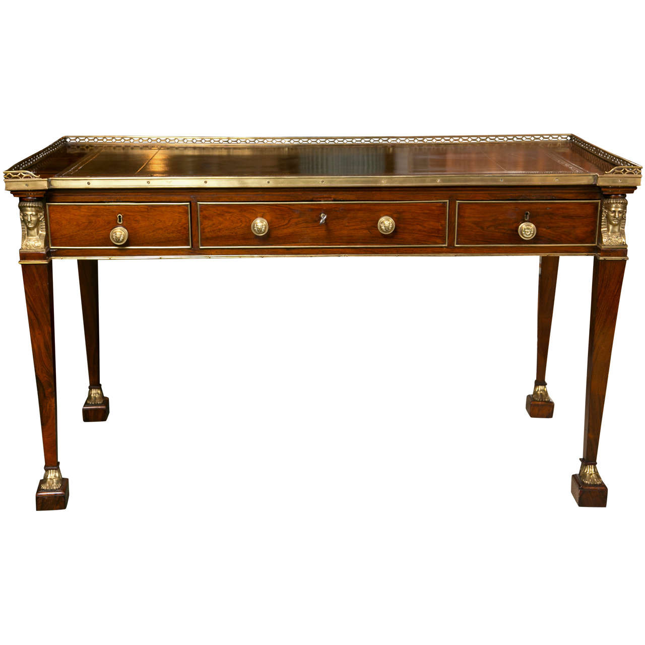 French Egyptian Revival Desk at 1stDibs egyptian desk