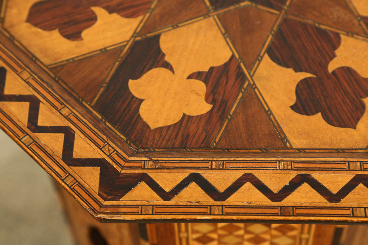 Inlay Levantine Moorish Style Side Table